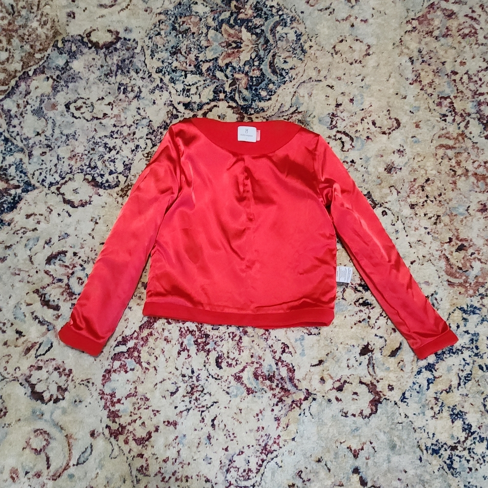 Dudley Stephens Coach House Scalloped Blazer Jacket Red Size Small - Picture 5 of 14